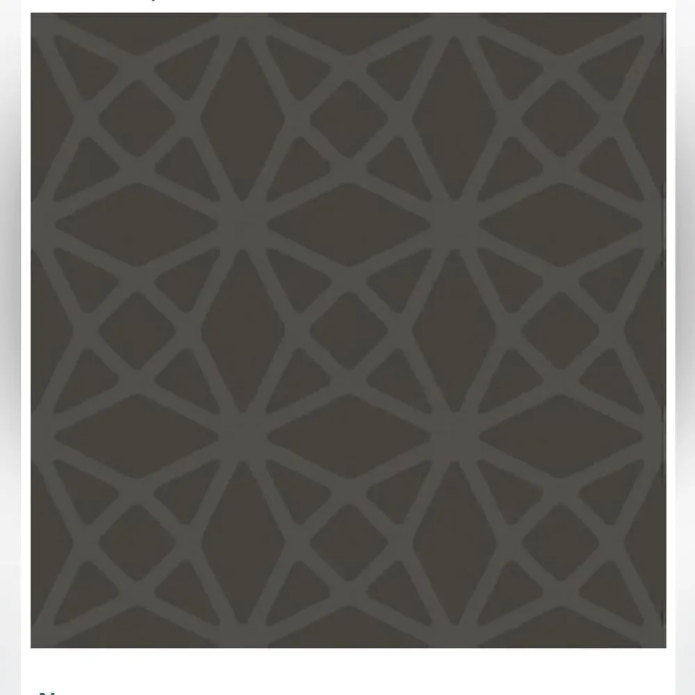 Geometric Lattice Diamonds Wallpaper Charcoal Silver Metallic Paste Wall, NWT